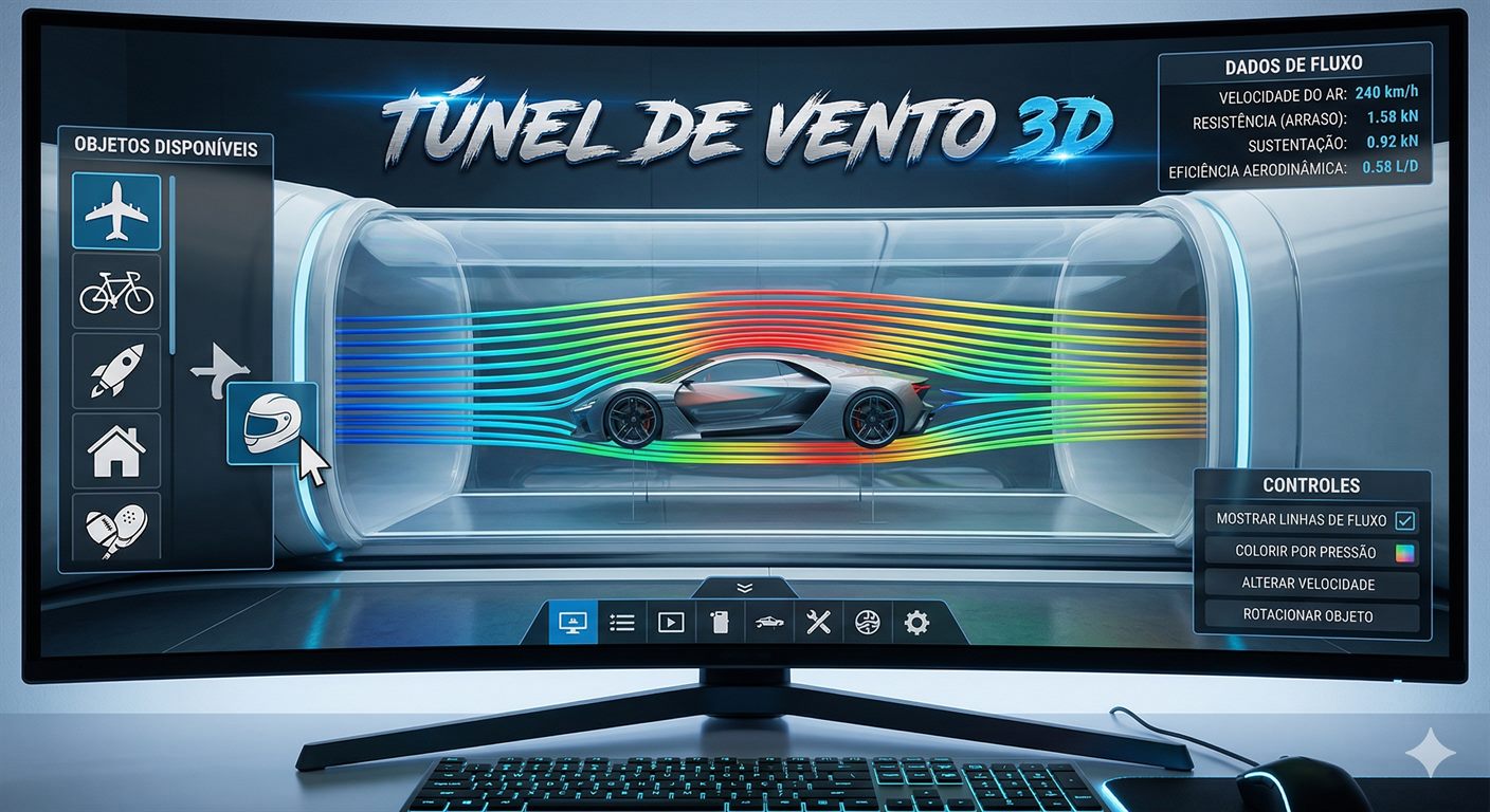 Arte do jogo Tunel Vento 3D